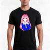 Fanart Cute Ldshadowlady Anime Chibi Pink Color Tshirt Summer Casual Cotton Tee Oversized Streetwear Tops Unisex Unisex Unisex