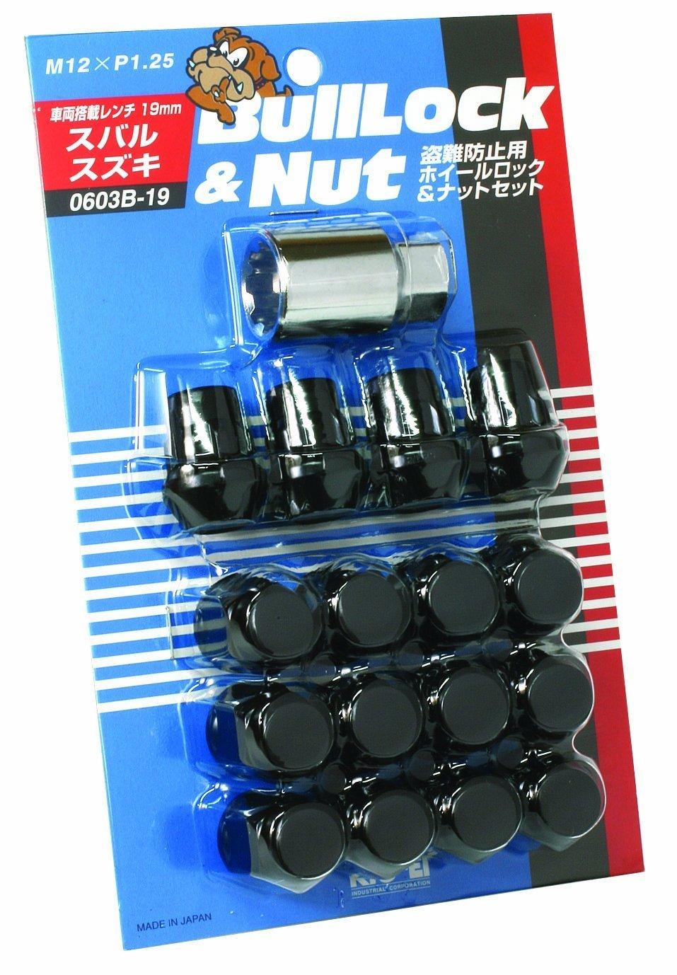 

Bull Lock M12 x для 4H автомобилей KYO-EI [Тип с сумкой, 19HEX] P1.25 [Количество 16 шт.] [Номер детали] 0603B-19 чёрный