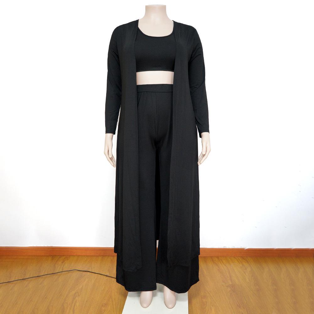 Women's Casual Fashion Sports Home Robe Coat Three-piece Set - 2022 Autumn/Winter Collection