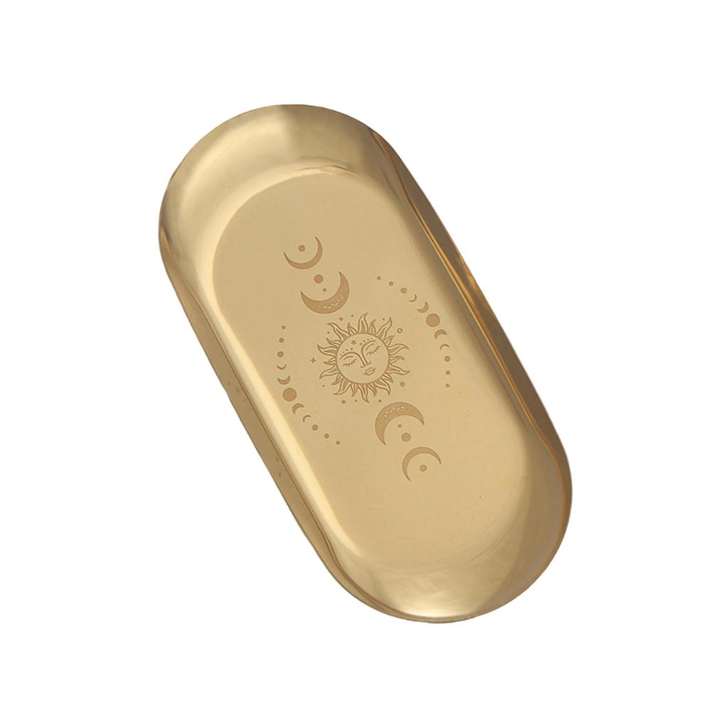 Pentacle Tray Decorative Tray Oval Tray Candle Holder Tray for Coffee Table Kitchen Counter Farmhouse Decoration