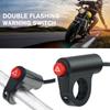 Motorcycle Hazard Light Button Warning Universal Electric Switch Emergency Double Lamp Flashing Signal Vehicle Warning Flas V1W2