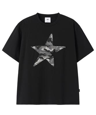 Opeunyadeu(Owai) Camo Star Patch Tee - Black