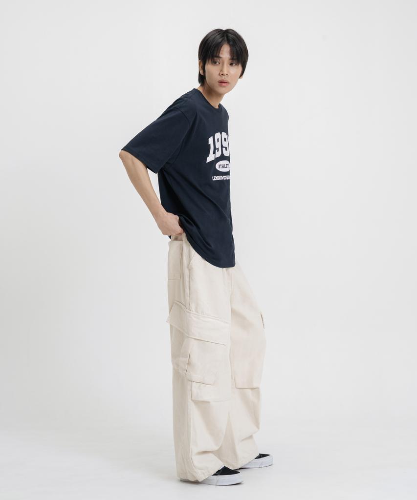LEMAIN SECOND 1992 Arch Logo Oversized Short Sleeve T-Shirt [Navy] (Type B)