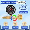 Upgraded RV Winterize Blowout Adapter With Oil Pressure Gauge Brass Sprinkler Water Blow Out Winterization Plug Winterizing Kit For Camper Boat