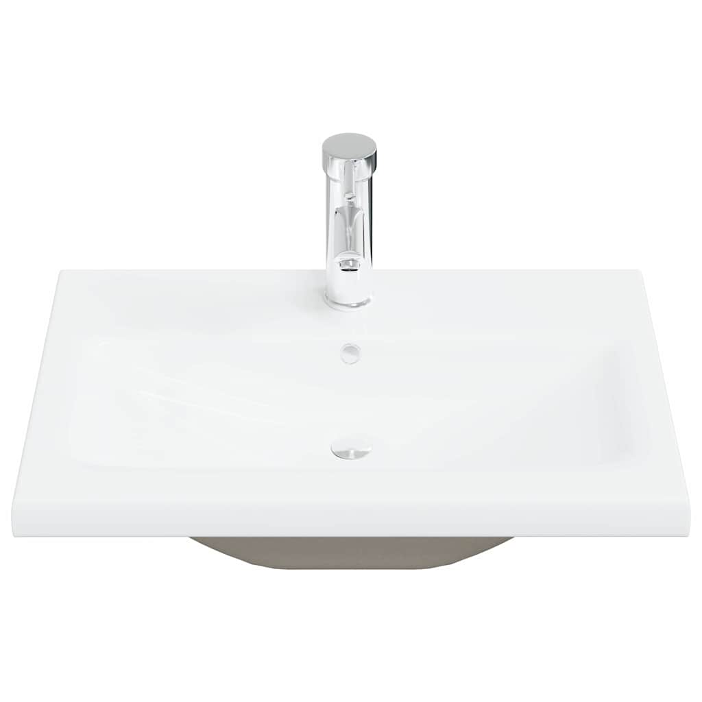 Washbasin Cabinet Black Oak Effect 60 X 39 X 62 Cm