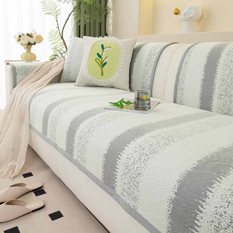 Summer Cool Doudou Sofa Cushion  New Summer Cool Ice Silk Seat Cushion Non-Slip Sofa Mat Cover Cloth Towel