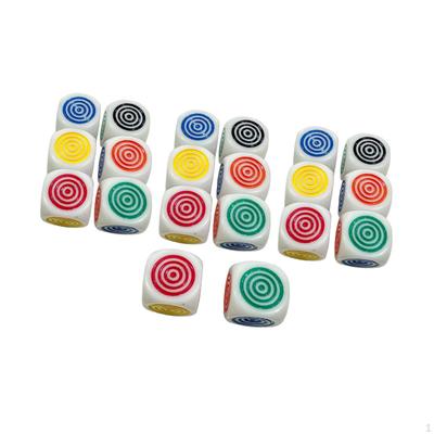 20 Pieces Game Dice Set Educational Toy Classroom Lightweight Role Playing Collections Crafts