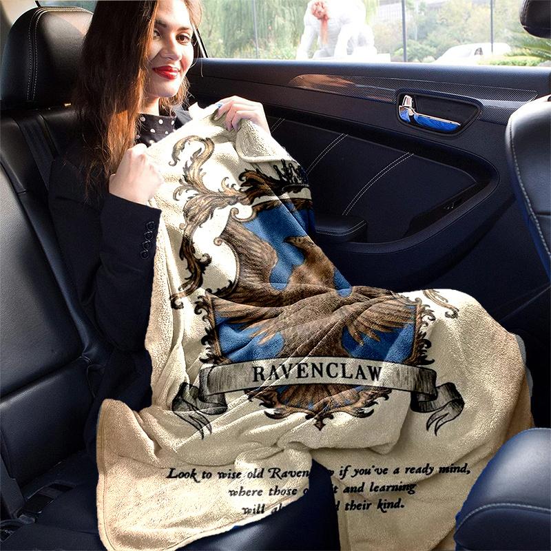 Ravenclaw Crest Poster - Hogwarts House DecorPrint Blanket, Soft Blanket For Sofa Office Bed And Travelling Daughter Birthday Gift esj242