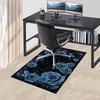 1 Stück Teppich mit Rosenmuster, rutschfeste Polyester-Bodenmatte für Büro, Schlafzimmer