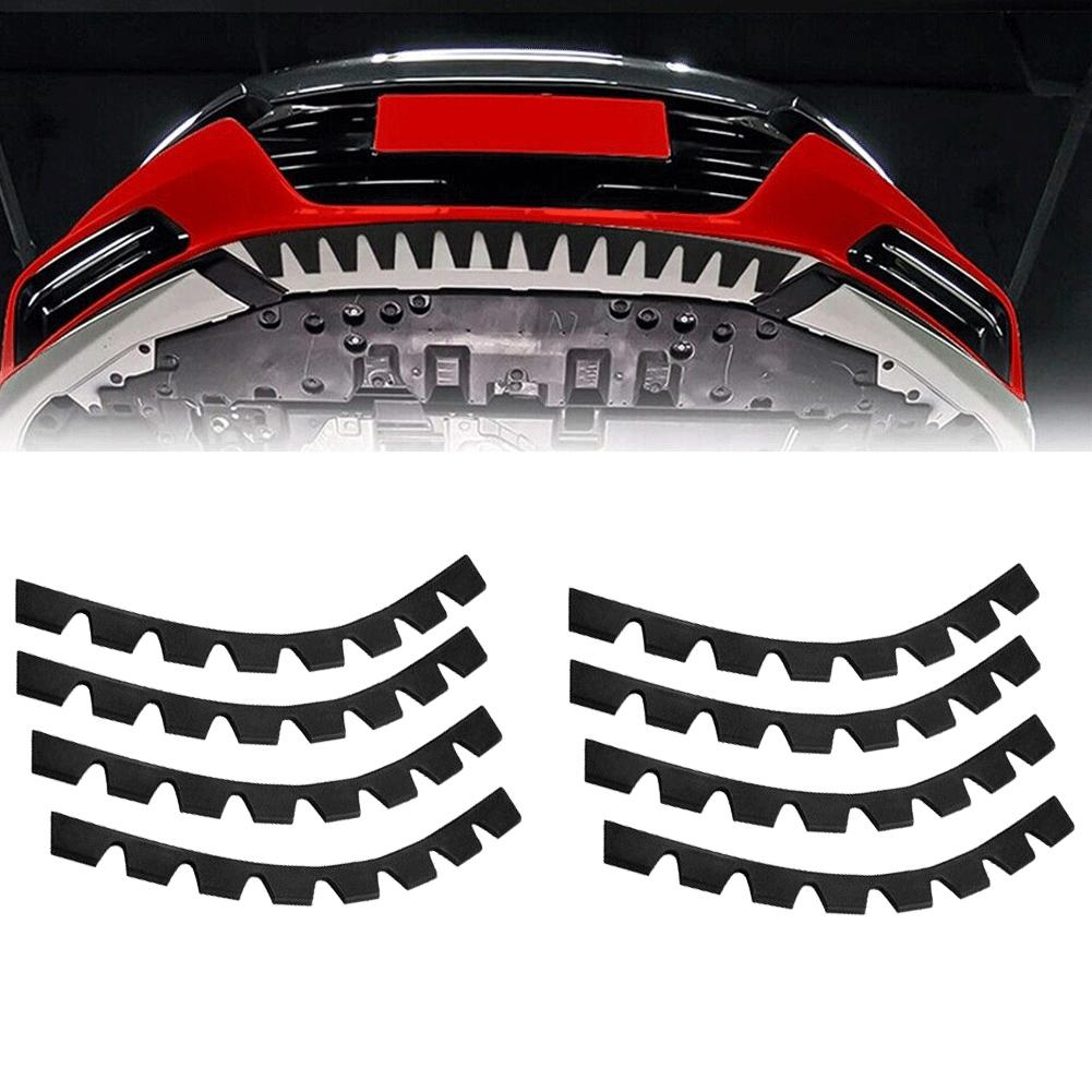 8pcs Universal Car Bumper Guard Anti-Scratch Kit Scrape Protector Skid Plate Car Front Lip Anti-collision Strip For Cars Trucks
