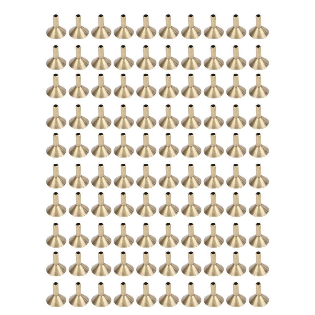 100pcs Funnel Shape Incense Cone Tray Alloy Incense Stick Rack Metal Cone Holder for Teahouse Living Room