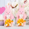 Creative Easter Bunny Candy Boxes with Paper Lollipop Holders and Greeting Cards for Family Gift Exchange