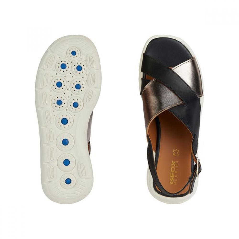 Geox Sferica Ec5 Women Sandals   Black W1d5svc4m11