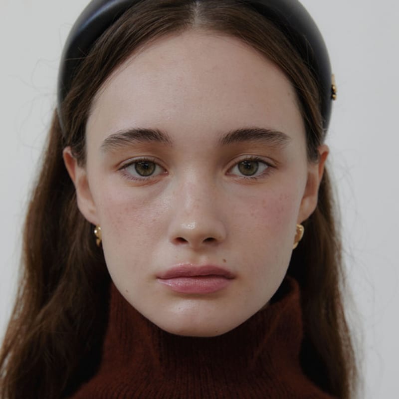 LOVE ME MONSTER Mont Padding Leather Headband L (L243MHA010)