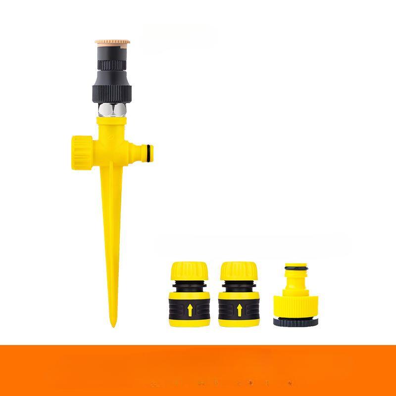 ABS-Rasen- und Gartensprinkler, verstellbare Gartenwasserversorgungsdüse, 360-Grad-Drehung, automatischer Gartensprinkler, Bewässerung, Rasensprinkler, Irig