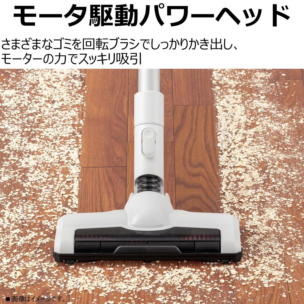 TOSHIBA Torneo VC-CL21Z-W Cordless Stick Vacuum Cleaner, Lightweight and Easy to Clean, for Single-Person Living, Standard Weight 2.2 kg