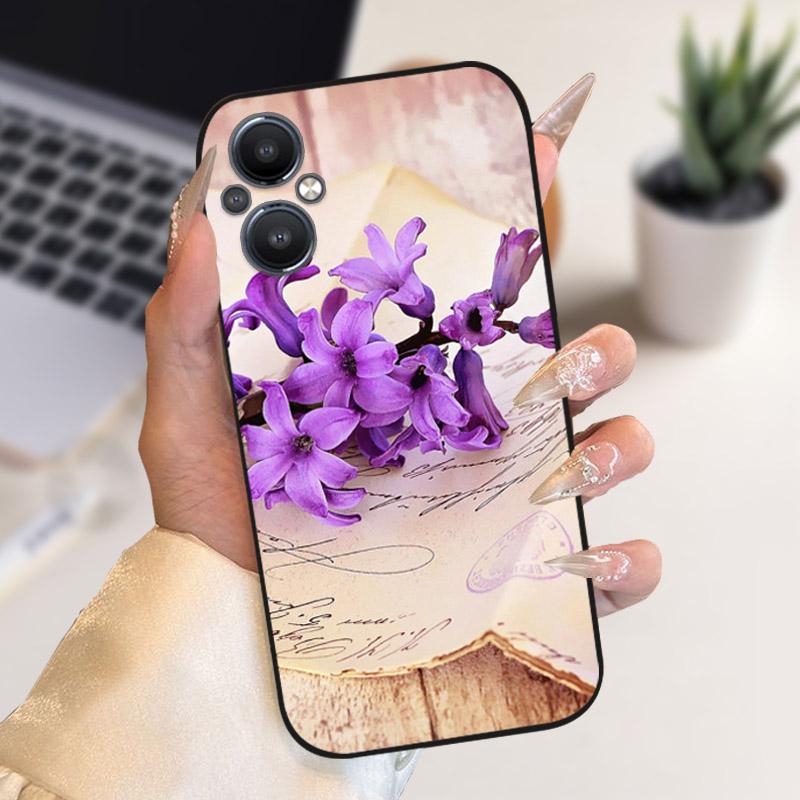 For Oppo Reno 7 8 Lite Reno7 Z 5G Case F21 Pro 5G CPH2341 Stylish Painted Cover Soft Silicone TPU Phone Cases For Oppo A96 5G