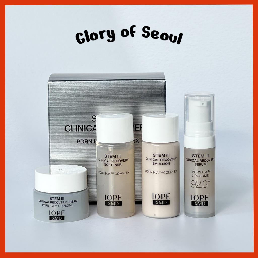 

[KIT] IOPE STEM III Clinical Recovery Trial Kit 4 Items / Softener, Emulsion, Serum, Cream
