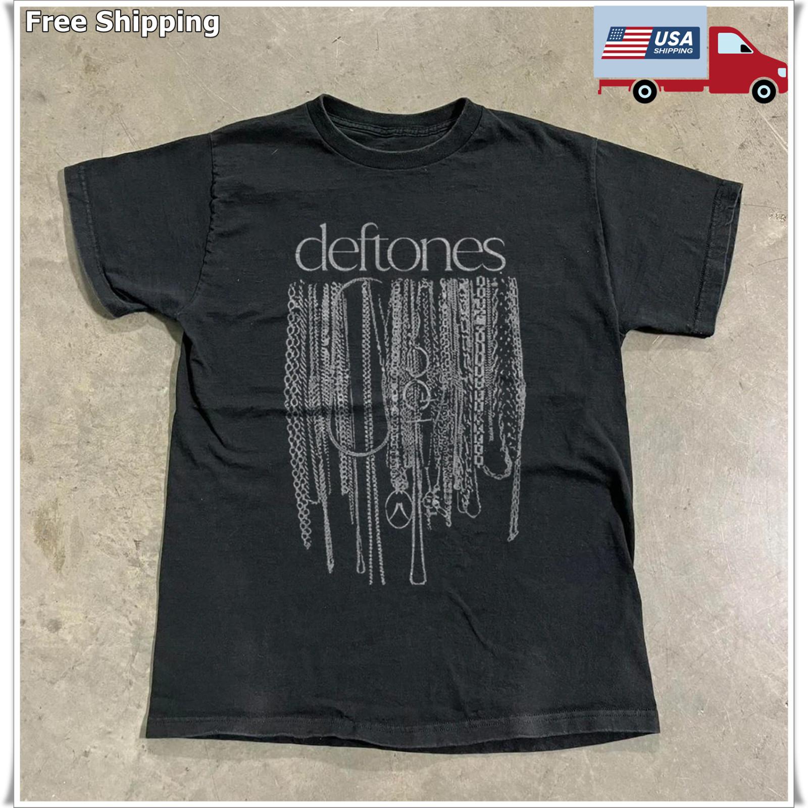 Deftones Rock Band Graphic T-shirt, Unisex Black T-shirt, Size S-5XL XXXL