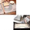 Pastry Mat With Measurements Compatible With Rolling Out Dough Oil Brush ,black