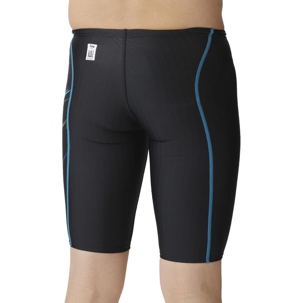 Swimsuit Racing Spats Black x Blue O [Arena] (Half Leg) Men's (BKBU)