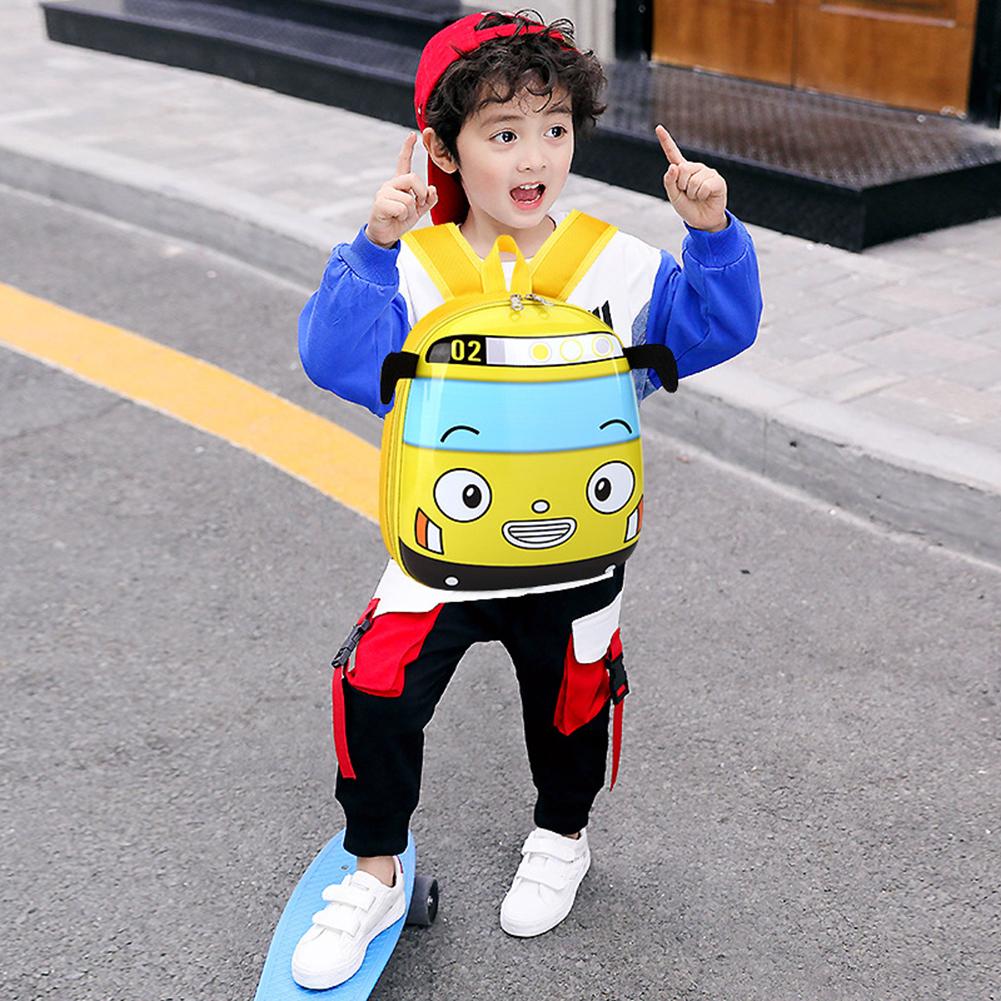 3D Cartoon Bus Kindergarten Children School Bag Toddler Kids Travel Backpacks