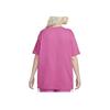 Nike American Retro Logo Letter Print Round Neck Loose Short Sleeve T-Shirt Women T-Shirt Rose-Red DX7919-675