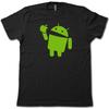 Android Äter Äpple Supermjuk Bomulls T-shirt ROLIG & Nördig Datornörd T-SHIRT!