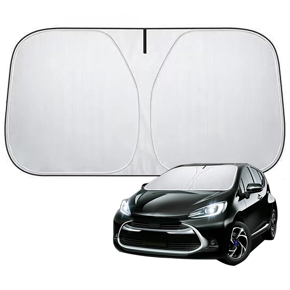 Windshield Sunshade for Toyota Aqua MX Series Compatible with models July 2021 This car shade features a high heat and UV light and thermal It also