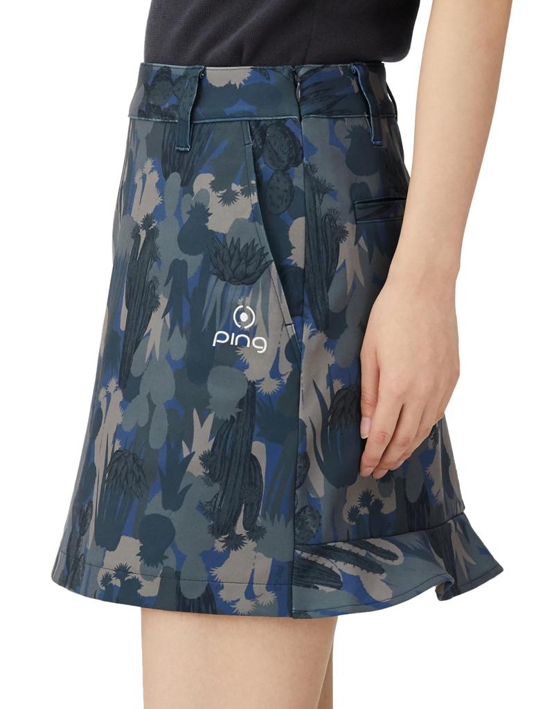 Skirt Golf M [Pin Apparel] Women's (Camouflage Pattern, All-Directional Stretch) / / 622-4134200 120_Navy