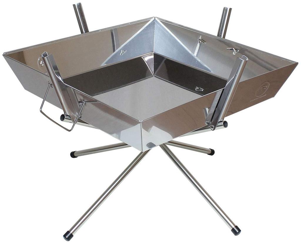 Fujimi Sangyo Field To Summit Fire Star Grill L OFBFSL Barbecue Fire Storage Stainless Carry Bag Easy To Fire Storage Storage Fire Main W49 X D49 X -