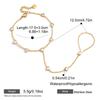 ERESI Waterproof Hand Jewelry 18K Gold Plated 316L Stainless Steel Trendy CZ Heart Bracelet Hand Ring Chain Bracelet for Women