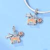 Travel Style Airplane Camera Luggage Charm Bead Jewelry Necklace Bracelet Accessory Set