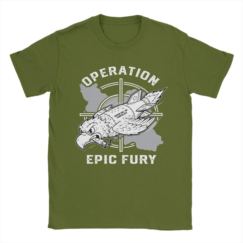 FAFO Operation Epic Fury TShirt Harajuku T Shirts Short Sleeve Y2K Basic Tops Beach 100 Cotton Oversize Top Tees