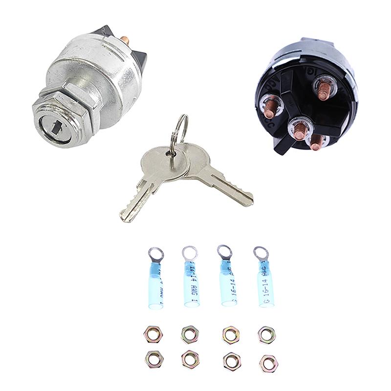 1 Set 12v Acc/Off/IGN Start For Tractor Forklift Tuning Truck Car Tools 4-Position Universal Ignition Key Switch