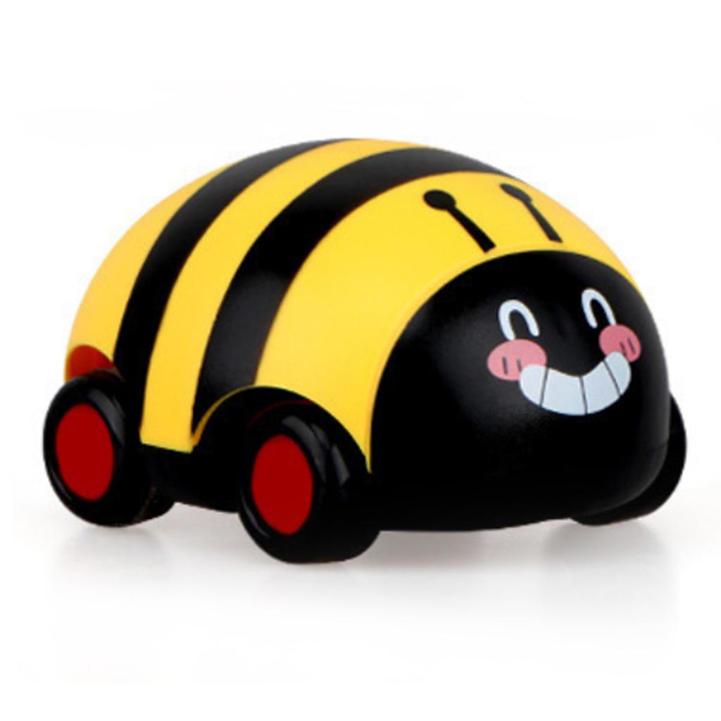 Kids Pull Back Vehicle Cartoon Look Drop Resistant Plastic Educational Interactive Pull Back Car