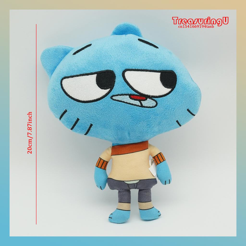 TreasuringU Nuova Bambola Peluche Gumball Darwin Cartone Animato Anais Richard Bambole Peluche Kawaii Morbido Peluche Giocattolo Regali di Compleanno per Bambini