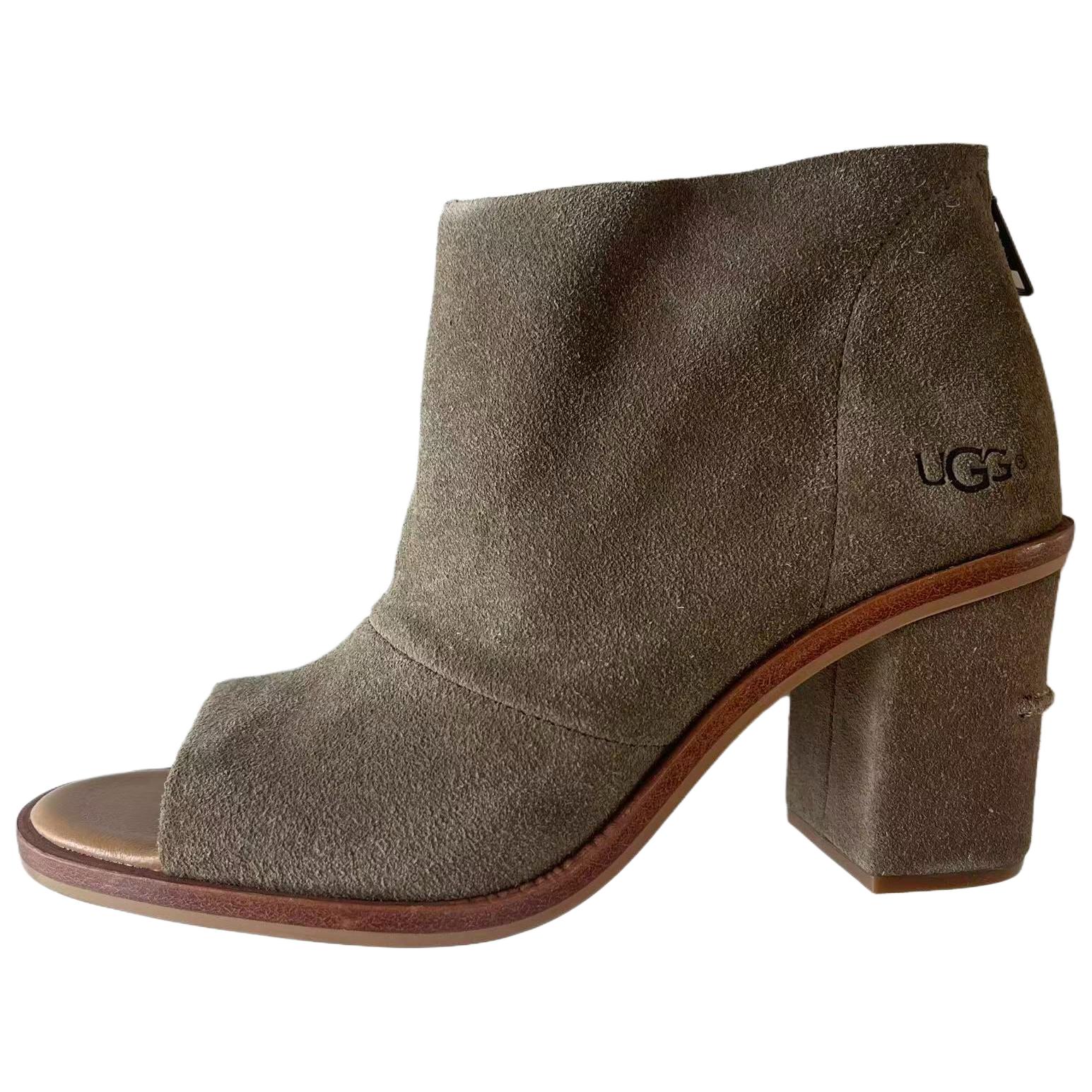 

UGG GINGER Suede Ankle Boots Women s Gray Green 1019996-ALP 39