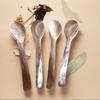 7/9cm Natural Shell Handmade Versatile Creative Ice Cream Spoon For Home Use Spoon Kitchen Tool