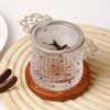 Patterned Ear Handles Environmentally Friendly Stainless Steel Durable Fine Filter Family Tea Strainer Filter