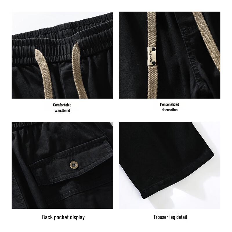 Maoren Men's Gradient Wide-Leg Denim Jeans