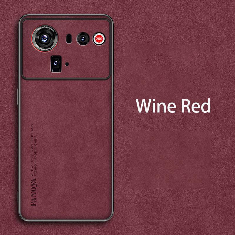 Retro Leather Skin Feel Case For ZTE Nubia Z80 Ultra Z80Ultra Shockproof Matte Silicone Soft Case Cover