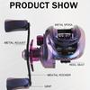 Casting Reel - High-speed 7.2:1 Gear Ratio, Maximum Drag 8kg Magnetic Braking System Ambidextrous Suitable for Both Freshwater and Saltwater Fishing