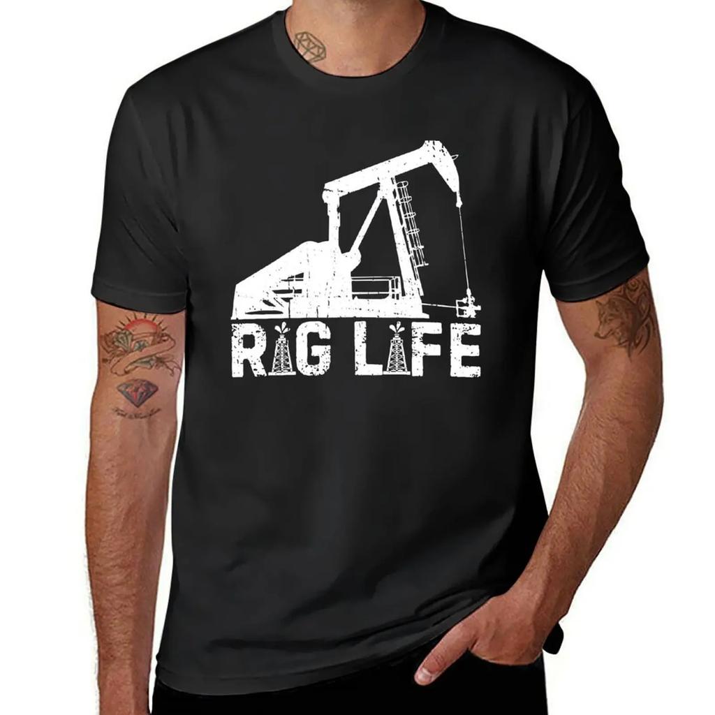 Funny Rig Life Oil Drilling Roughnecks Oilfield Worker Unisex Tshirt Shirts Graphic Unisexs Workout Shirts