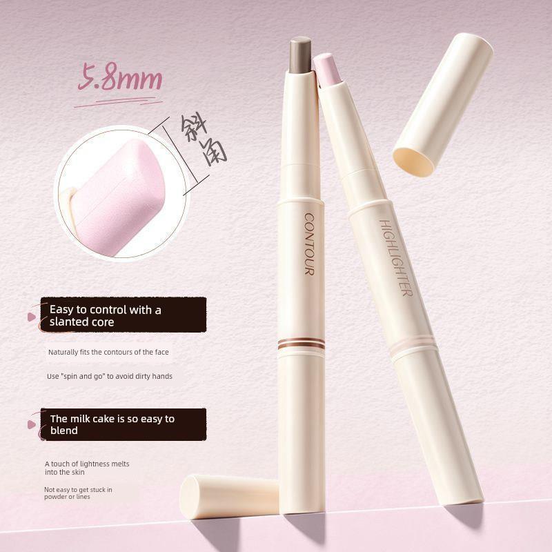 Double-Ended Contouring Pen, Highlighter Pen, Natural Facial Contouring, Nose Shadow, Shading for Beginners and Students