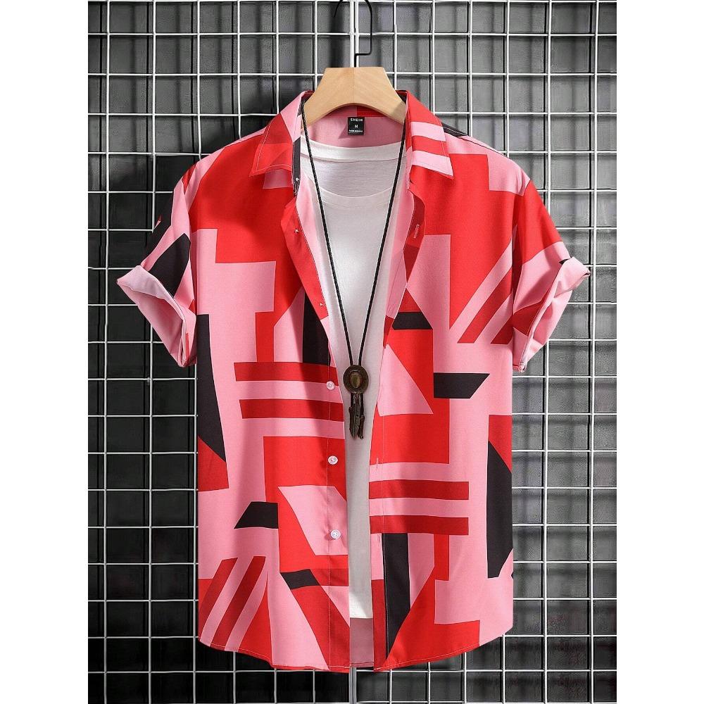 Manfinity Hypemode Men Geo Print Shirt Without Tee