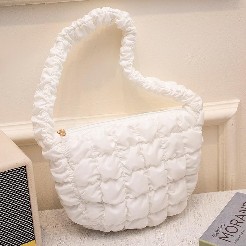 New fashion cloud underarm bag trendy versatile soft velvet mobile phone cosmetic bag