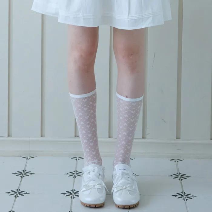 PURE HEART LACE WARMER_WHITE
