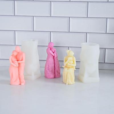 Schwangere Frau & Kind Silikonform für DIY Aromagips Kerze