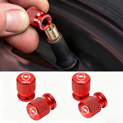 For Corsa nb4Pcs Car Wheel Tire Valve Caps Air Stem Covers Accessories For Opel Astra J Insignia Astra G Corsa Zafira B Mokka Vivaro Meriva